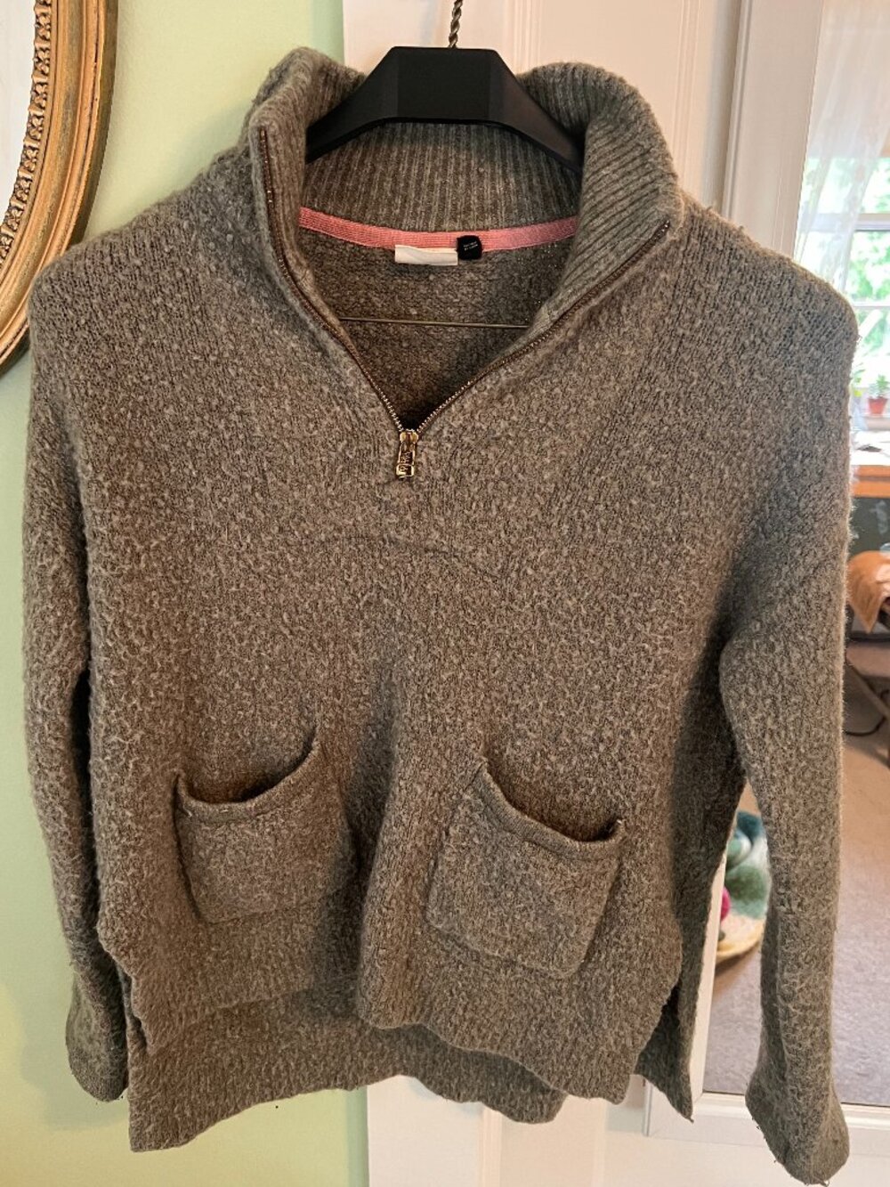 Women's "Sleeping on Snow" by Anthropologie Sweater, Size XS, Moss Green
